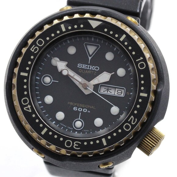 SEIKO Prospex Scuba Day date black Dial Quartz Men's Watch_820172 - Picture 1 of 6